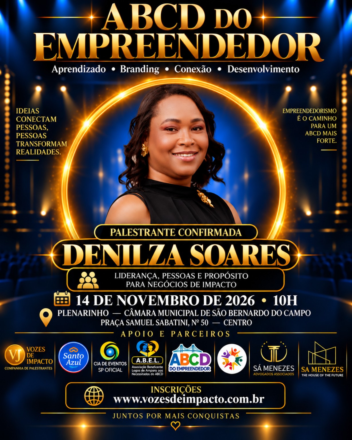 Card de Denilza Soares no ABCD do Empreendedor