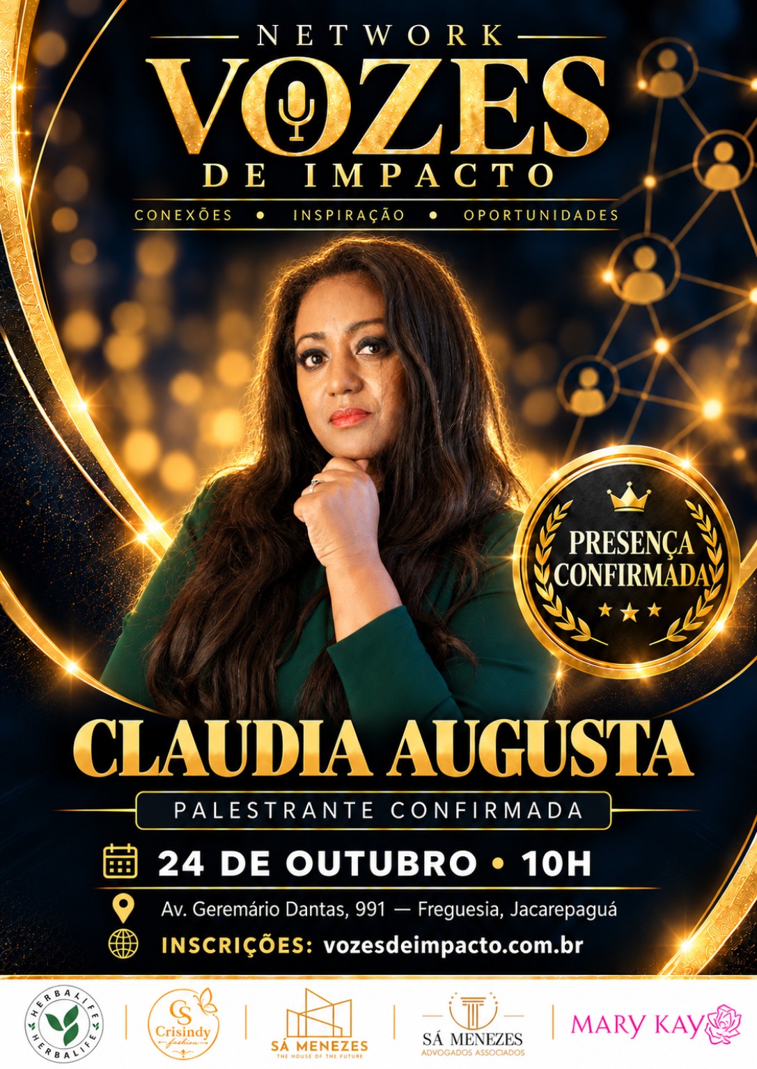 Cláudia Augusta — palestrante confirmada